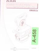Align-Align AL/CE-300S, 400S 500S, Power Table Feed, EnglishChinese, Operations Manual-AL/CE-300S-01